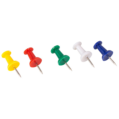 Иглы-кнопки Deli "Пешки", 35 шт, ассорти - 2