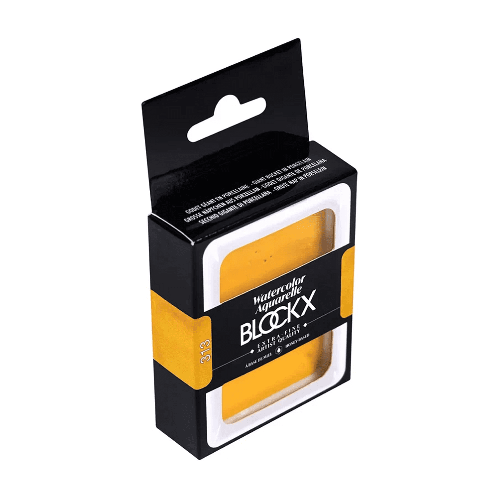 Краски акварельные "Blockx. Giant pan", 313 основной желтый, 18 мл., кювета - 4