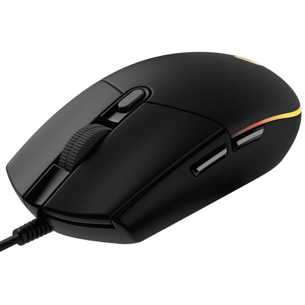 Мышь LOGITECH "G102 LIGHTSY (910-005808)", проводная, 8000 dpi, 6 кнопок, черная - 2