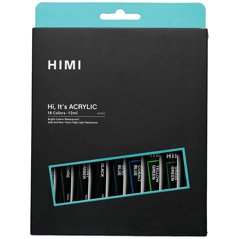 Краски акриловые "Himi.New vision", 18 цветов, тубы