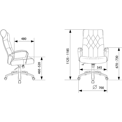 Кресло компьютерное Бюрократ T-9928SL Fabric, ткань, черный - 10