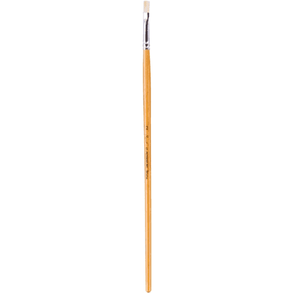 Кисть "Сонет", щетина, плоская, на длинной ручке, №2