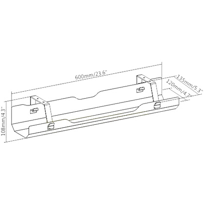 Лоток для проводов Cable Tray BLACK, черный - 5