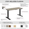 Стол подъемный WellDesk Flagman (регулируемый по высоте каркас арт. 9022026 и столешница арт. 9190094) - 2