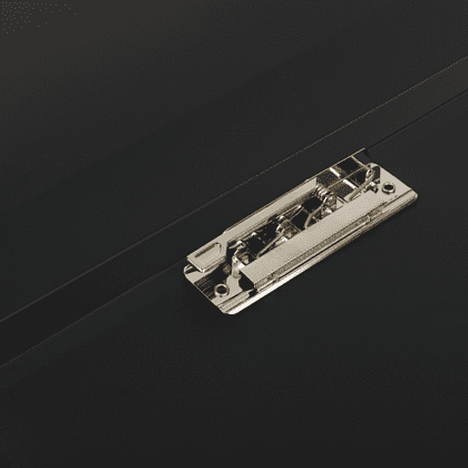 Папка В-611 "Стандарт" с зажимом и карманом, пластик , черный - 4