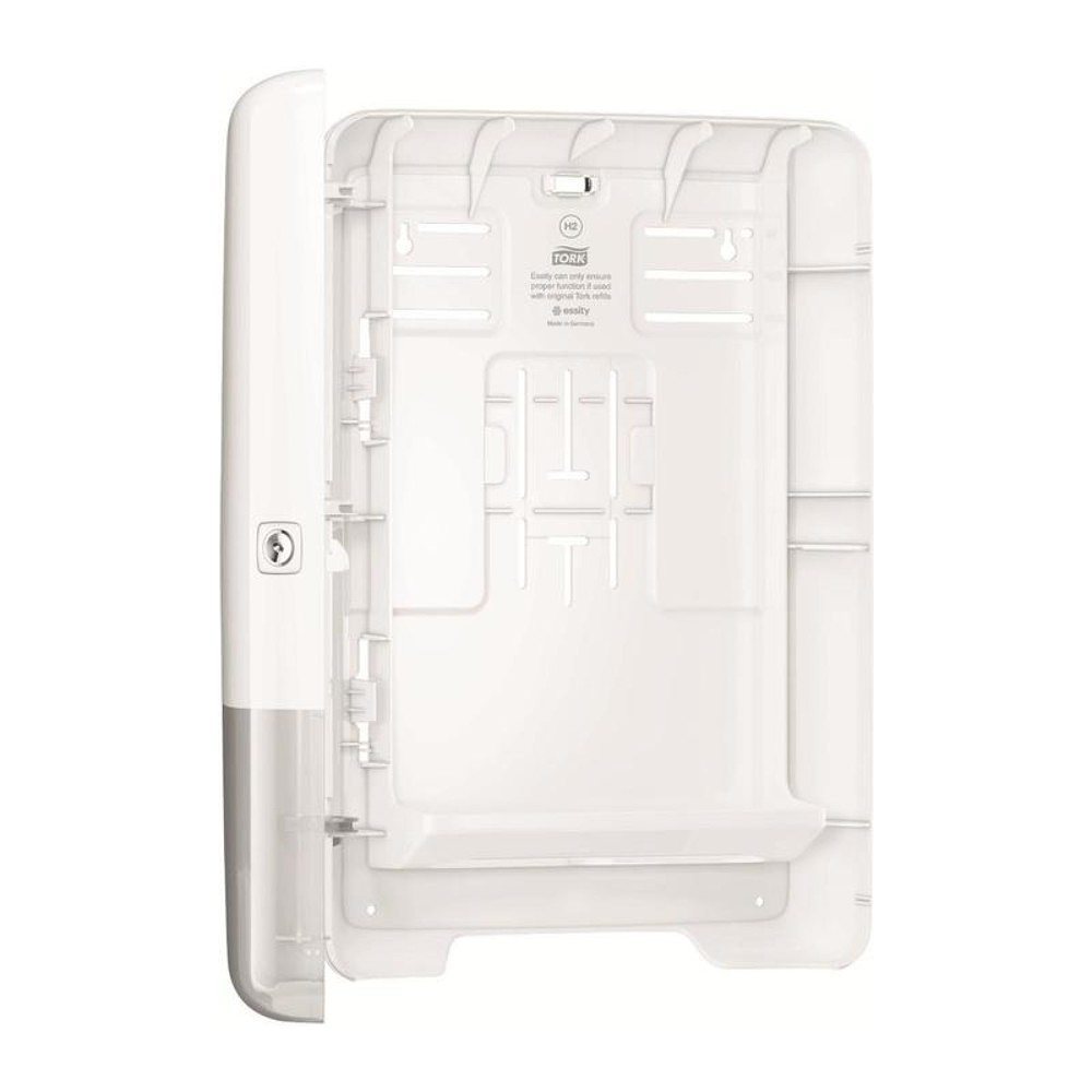 Диспенсер для полотенец листовых "Tork Xpress Multifold H2", ABS-пластик, белый (552000-38) - 3