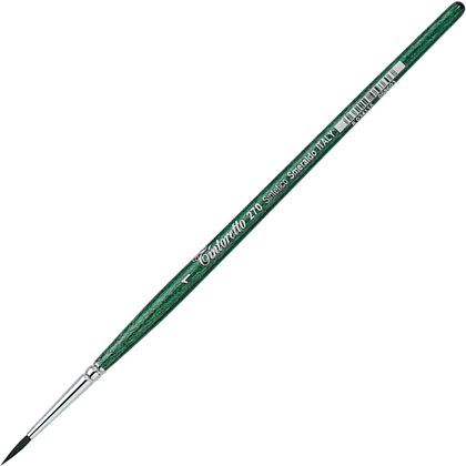 Кисть для рисования "Tintoretto Emerald", синтетика, круглая, №1