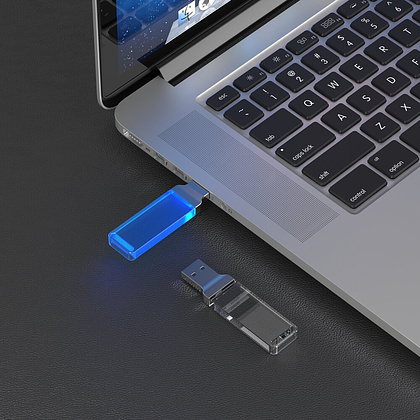 USB Flash накопитель 2.0 16 Gb ZC-005, пластик, металл, синий - 4