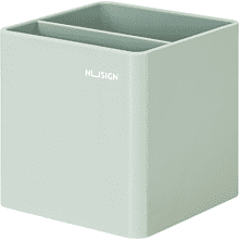 Подставка для ручек "Nusign", пластик, 2 деления, зеленый