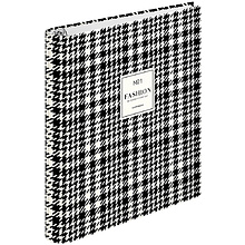Тетрадь "Узор. Fashion pattent", А5, 120 листов, клетка, черный, белый