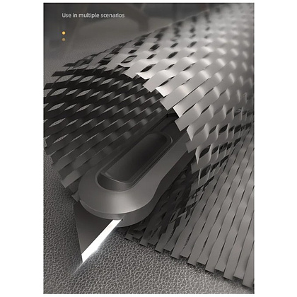 Набор ножей строительных Deli HS EHT4003, 3 шт (ножи 9мм/18мм/трапеция), Soft Touch, черный - 7