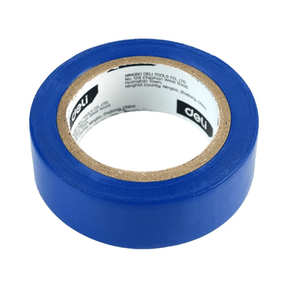 Изолента ПВХ Deli YS EDL5265, 18 мм x 10 м, 130 мкм, синяя - 7