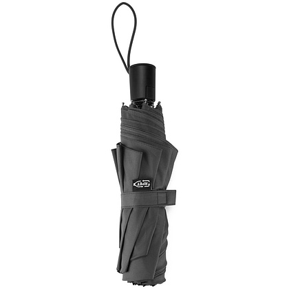 Зонт складной "Skylar" черный + сумка для покупок - 4
