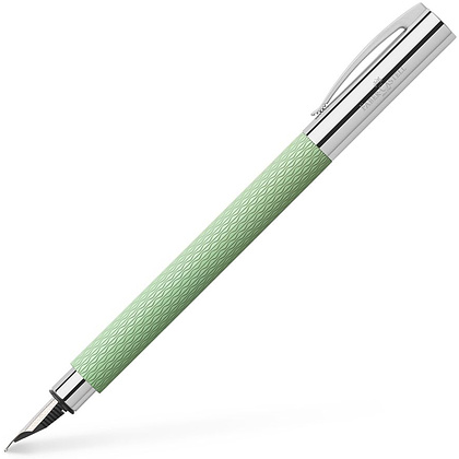 Ручка перьевая "Faber-Castell Ambition OpArt Mint Green", М, мятный, стерж.чёрный