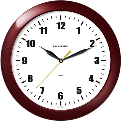 Часы настенные "963644", бордовый