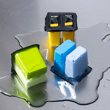 Краски акриловые"Himi Jelly Cup", набор 48 цветов, 12 мл, кювета, пластиковый футляр - 10