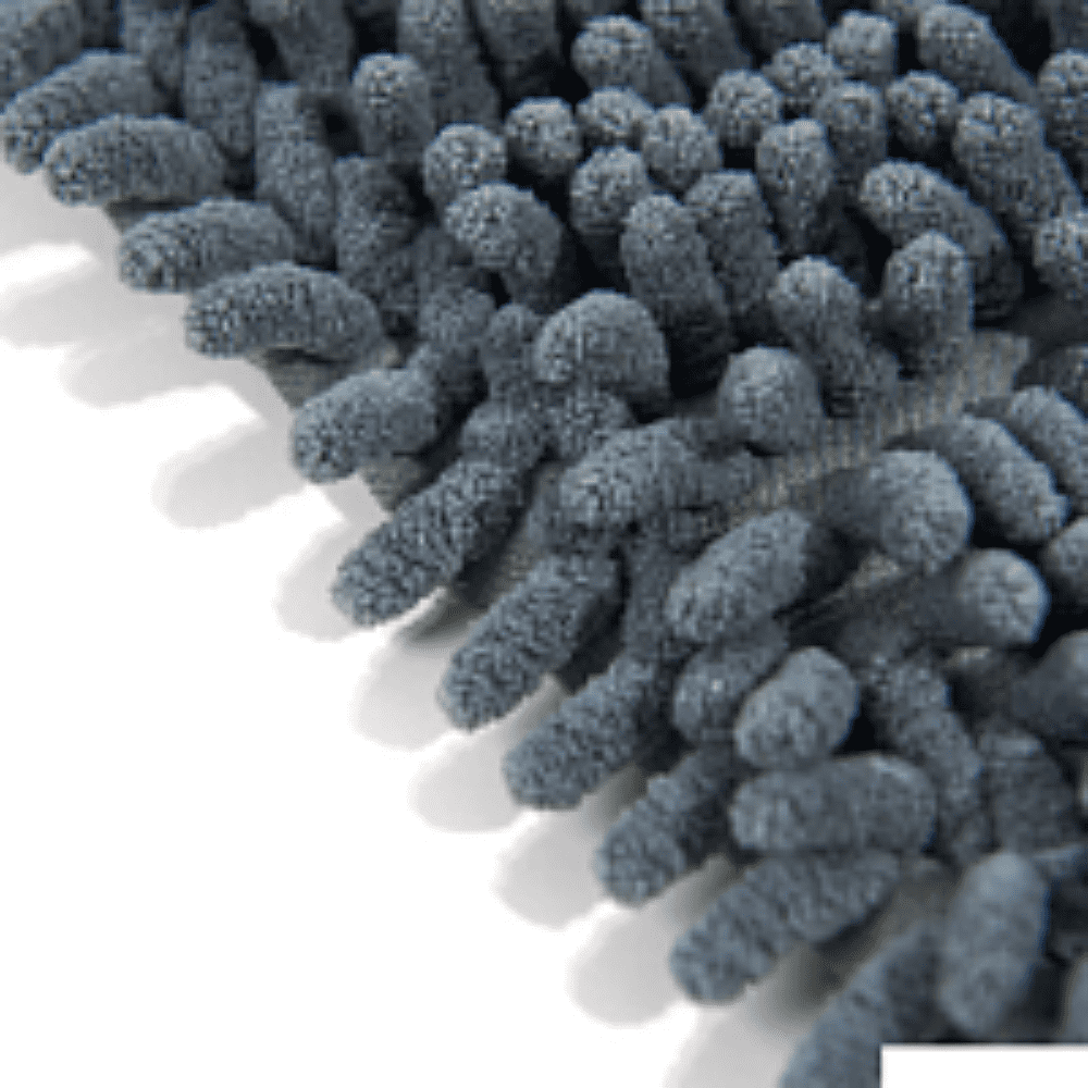 Насадка для плоской швабры 42х14 см, шенилл, на резинке, серый - 6