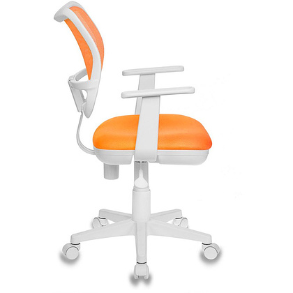Кресло для детей Бюрократ "CH-W797/OR/TW-96-1", сетчатая ткань, пластик, оранжевый - 5