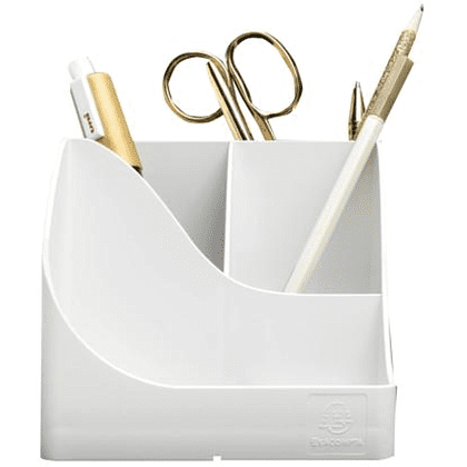 Подставка для ручек "Autentik", пластик, 5 делений, белый - 2