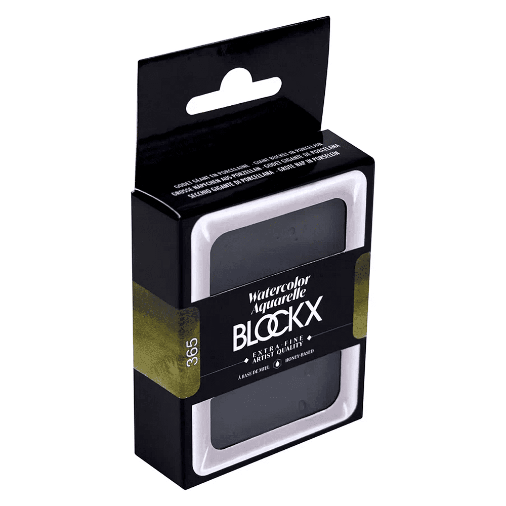 Краски акварельные "Blockx. Giant pan", 365 оливковый зеленый, 18 мл., кювета - 4