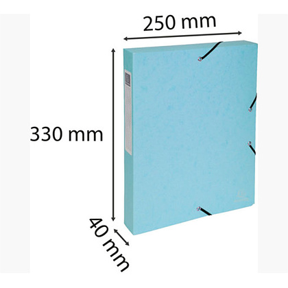 Папка на резинках "Aquarel", A4, 40 мм, картон, ассорти - 7