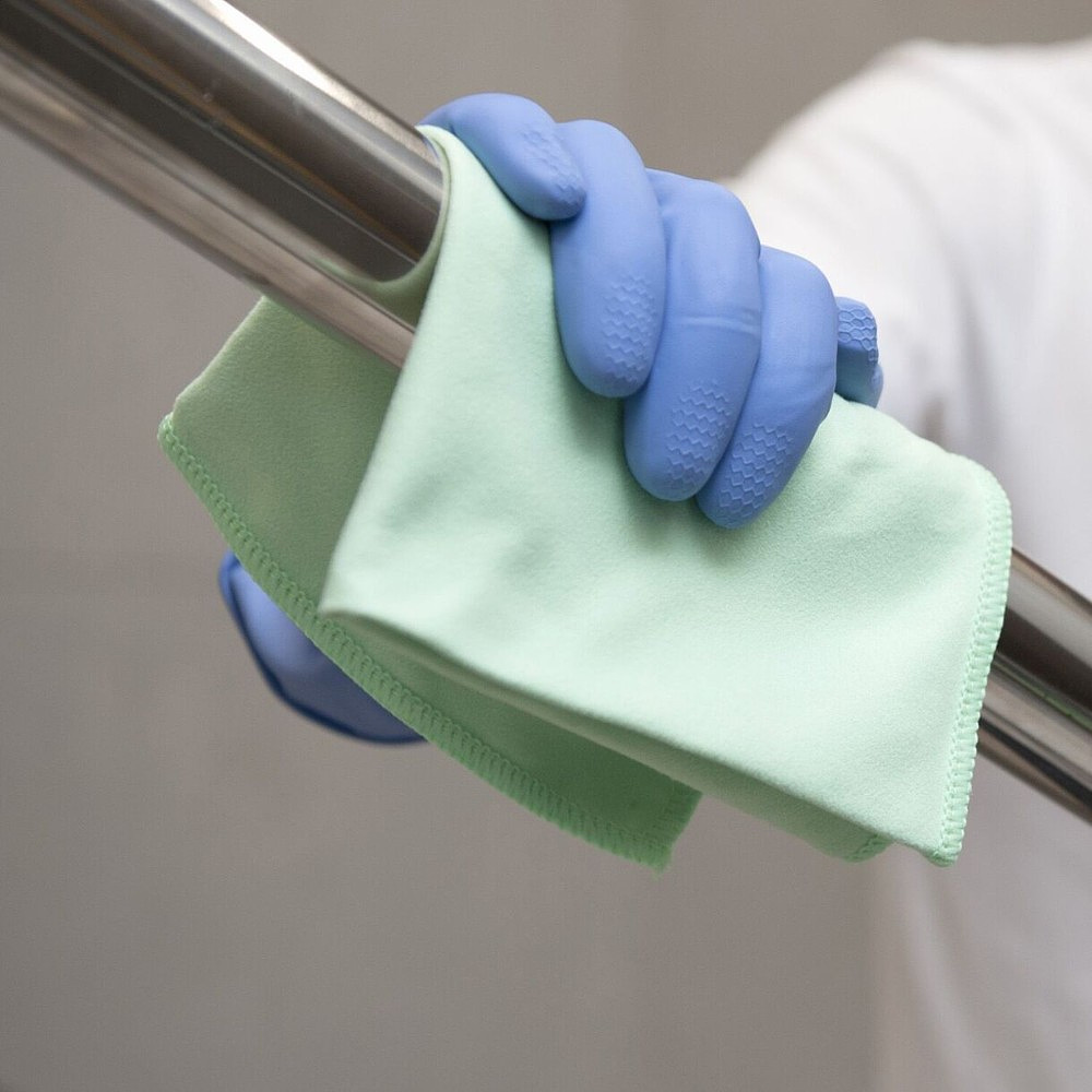 Перчатки латексные HQ Profiline, р-р L, с х/б покрытием, синий - 12