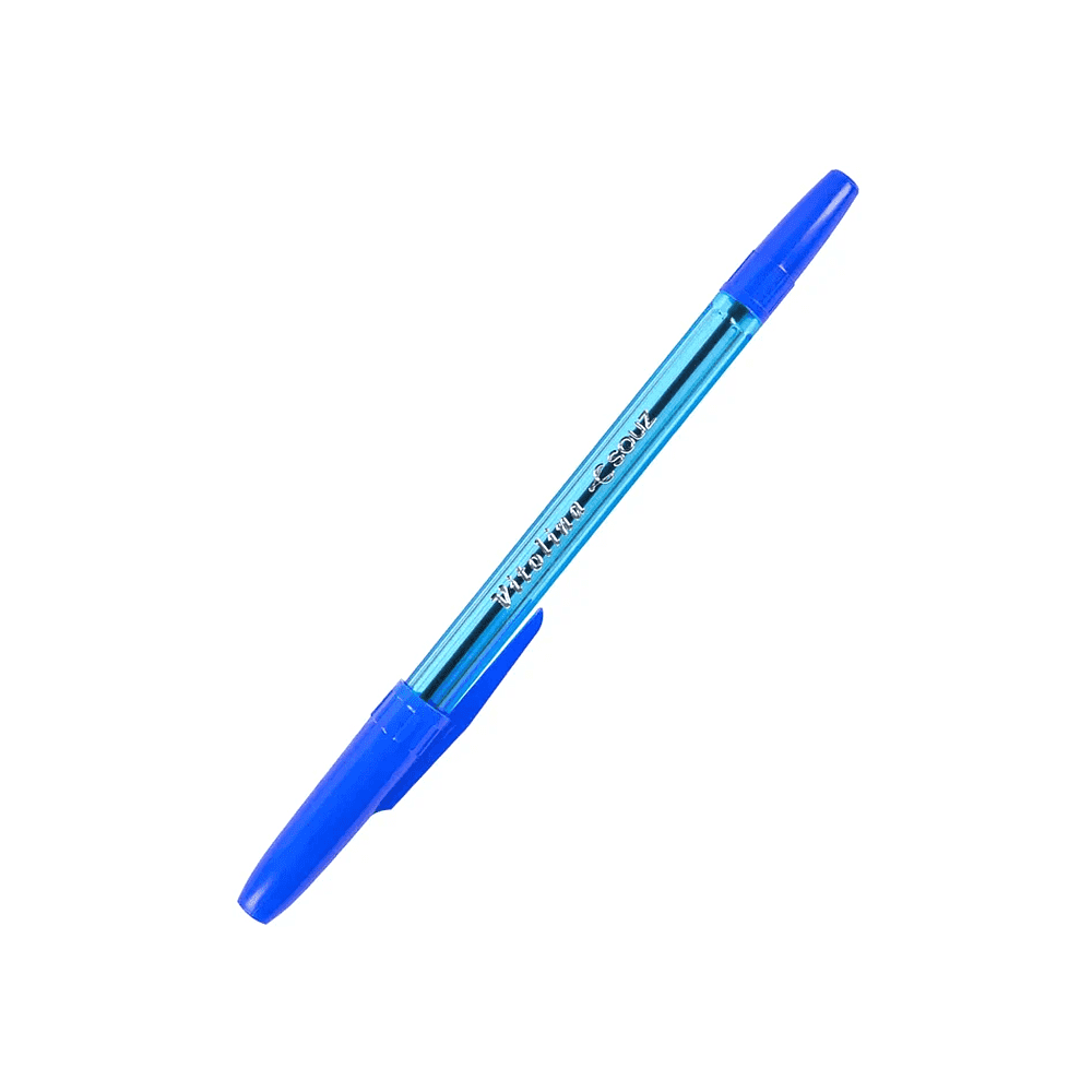 Ручка шариковая "Vitolina", 1.0 мм, прозрачный, стерж. синий