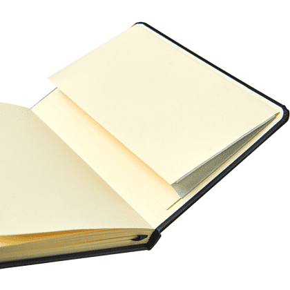 Блокнот "A5-001", А6, 80 листов, на резинке, черный - 4