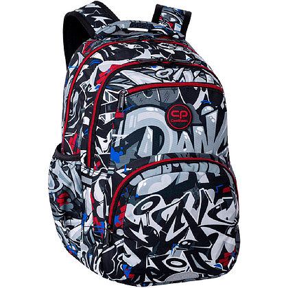 Рюкзак школьный Coolpack "Street art", черный, белый