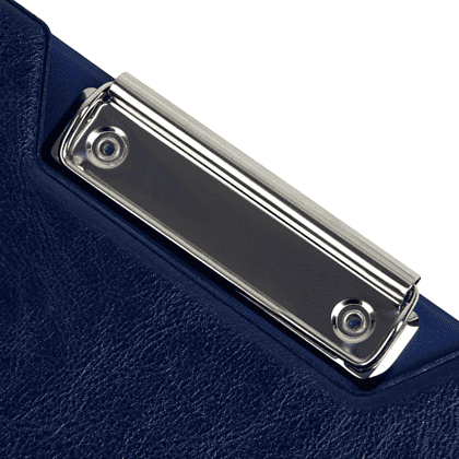 Планшет открывающийся с зажимом, A4, винил, синий - 5