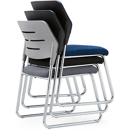 Кресло для посетителей SitUp SKY Chrome сетка, серый - 3