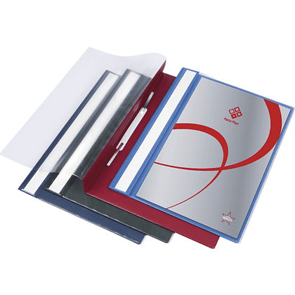 Папка-скоросшиватель "Panta Plast", А4, панорама, черный - 2