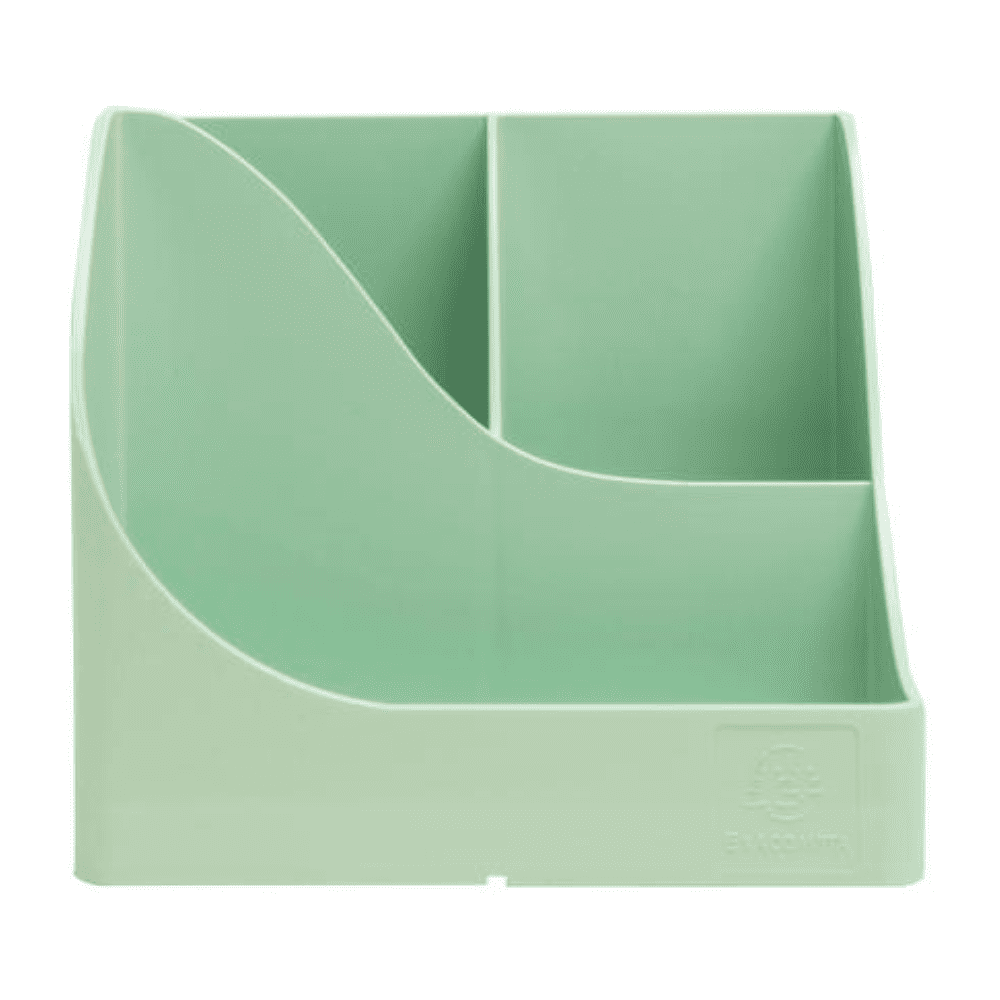 Подставка для ручек "Autentik", пластик, 5 делений, шалфейно-зеленый - 3