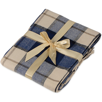 Плед "Tartan", 110х174 см, акрил, синий