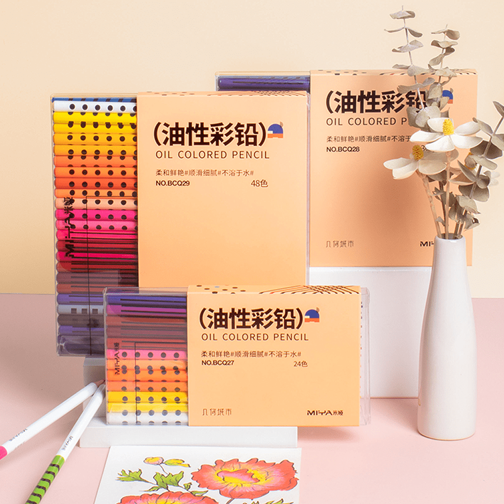 Цветные карандаши "Himi. Geometry city", 48 цветов - 5