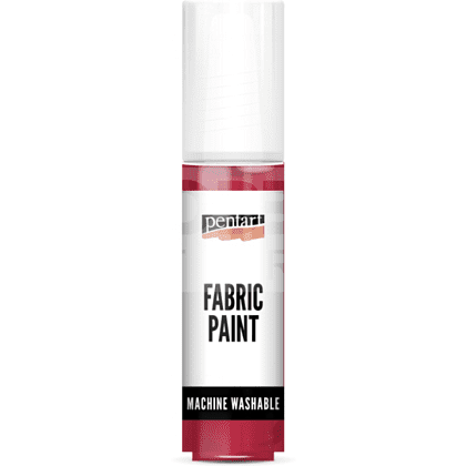 Краски для текстиля "Pentart Fabric paint", красный, банка