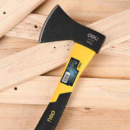 Топор Deli YS EDL5708, 0,6 кг, фибергласовая рукоятка - 4