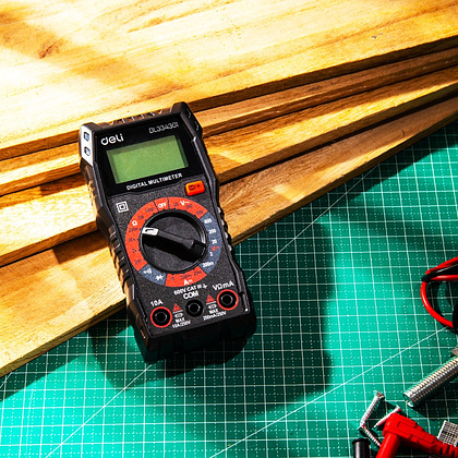 Мультиметр цифровой Deli RS EDL334301, 600В, универсальный, черный - 7