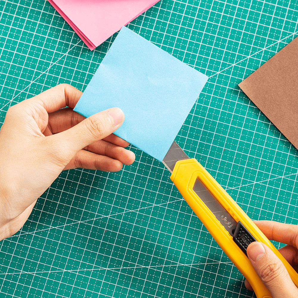 Нож для бумаги "Deli DL018B", 18 мм, жёлтый - 7