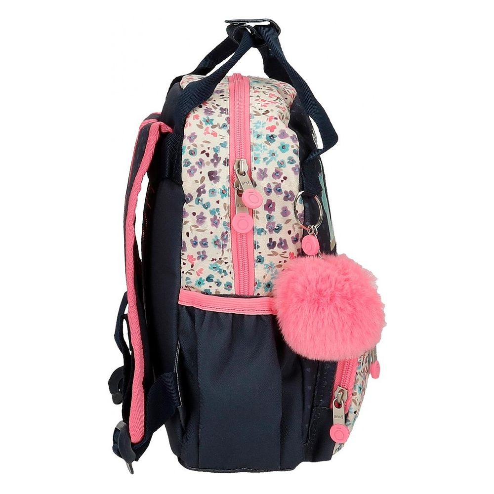 Рюкзак школьный Enso "Travel time" S, темно-синий, розовый - 3