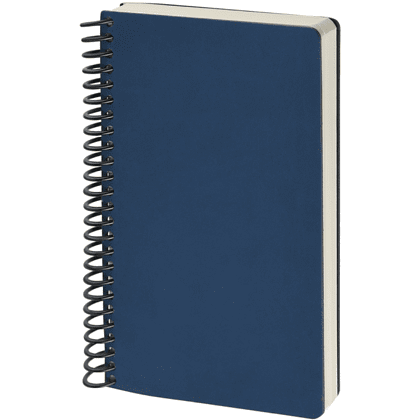 Ежедневник недатированный "Agenda", А5, на спирали, темно-синий - 2