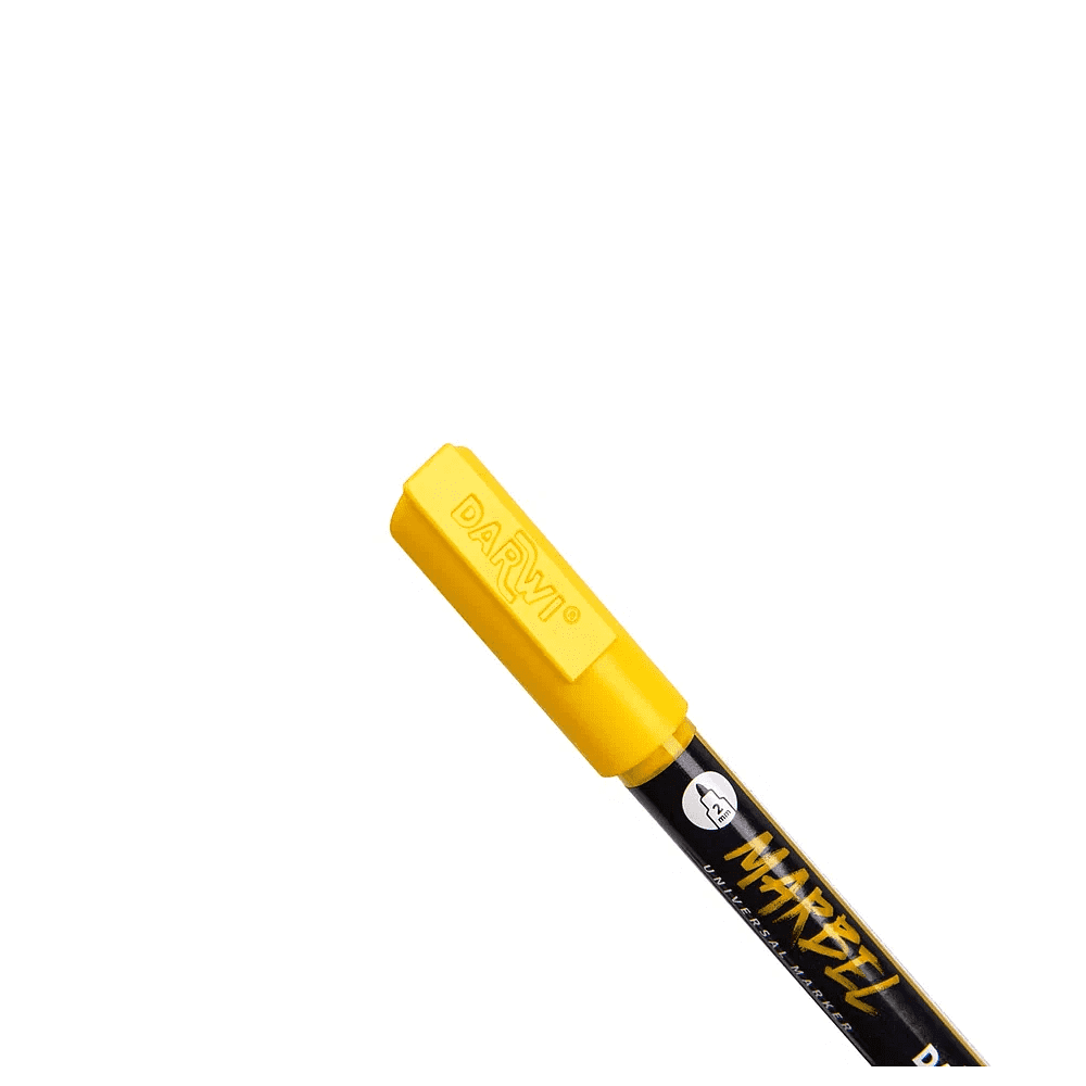 Маркер акриловый "Darwi.Marbel" 720, солнечный желтый - 3