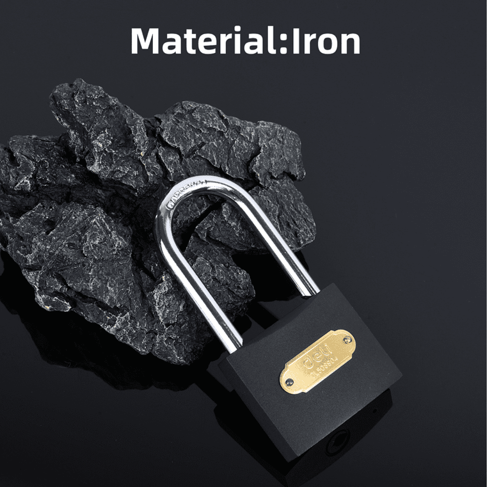 Замок навесной Deli EDLEDL508406 60 мм, автомат, 3 ключа, защита от влаги - 2