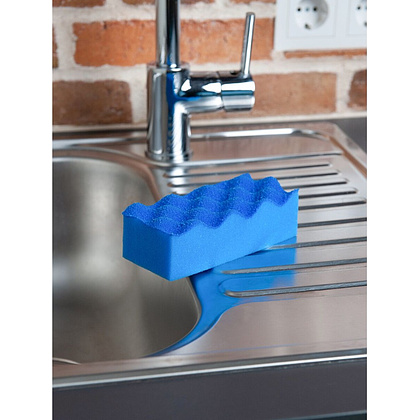 Губка хозяйственная для уборки помещений HQ Profiline, 14х6,3х4,5 см, 5 шт/упак, синий - 8