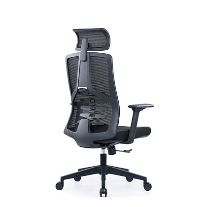 Кресло для руководителя SitZone CH-359A сетка/ткань, черный - 4