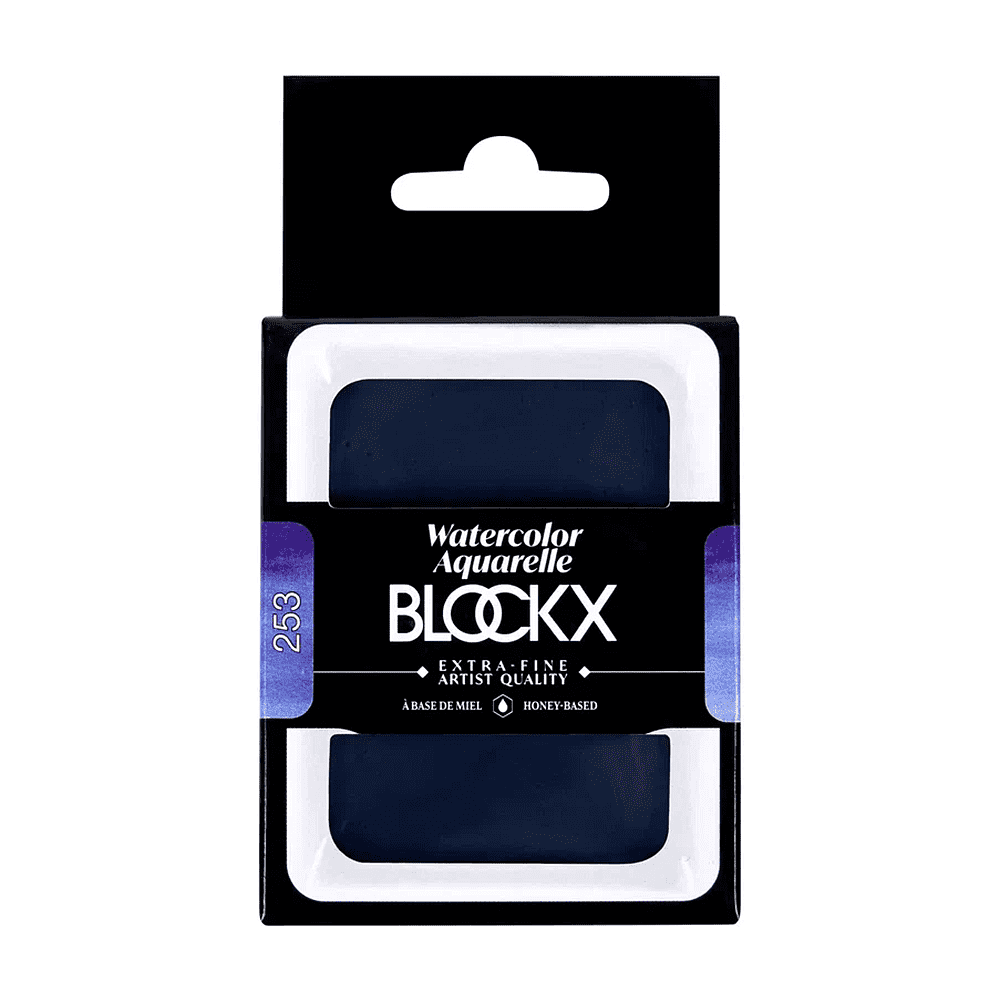 Краски акварельные "Blockx. Giant pan", 253 французский ультрамарин темный, 18 мл., кювета