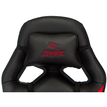Кресло игровое "Zombie DRIVER", экокожа, пластик, черный, красный - 6