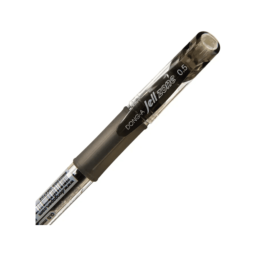 Ручка гелевая "Jell-Zone Standard", 0.5 мм, прозрачный, стерж. черный - 3