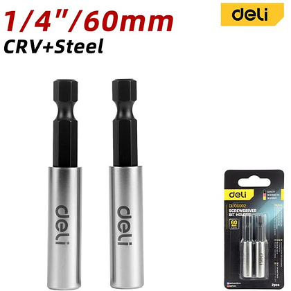 Держатель бит (насадок) Deli YS EDL106002, магнитный, 60мм, 1/4" - 2