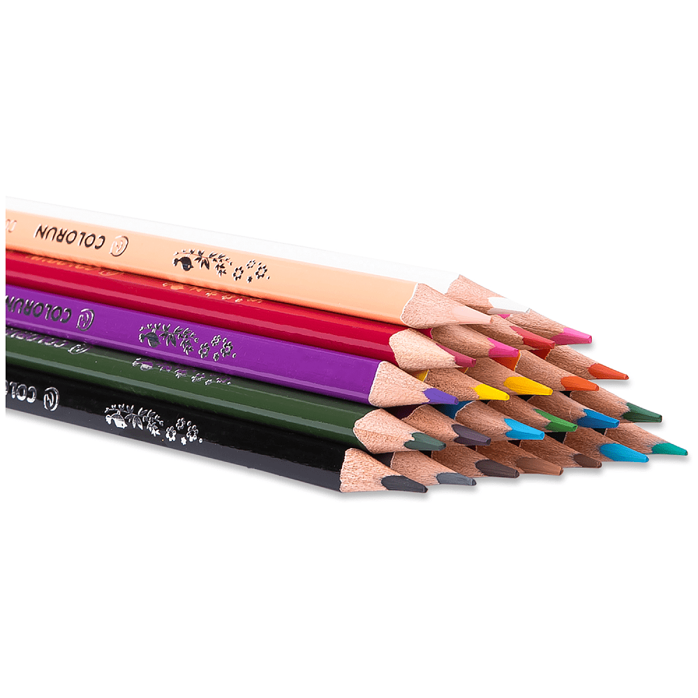Цветные карандаши "ColoRun", 24 цвета - 4